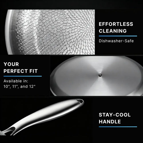 Pure Titanium Hammered Pan