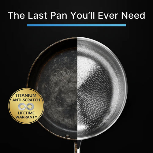 Pure Titanium Hammered Pan