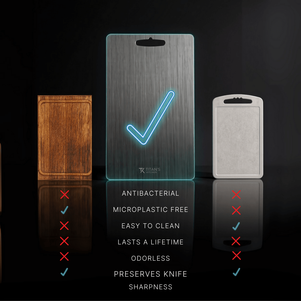 Pure Titanium Cutting Board - Titan's Kitchen