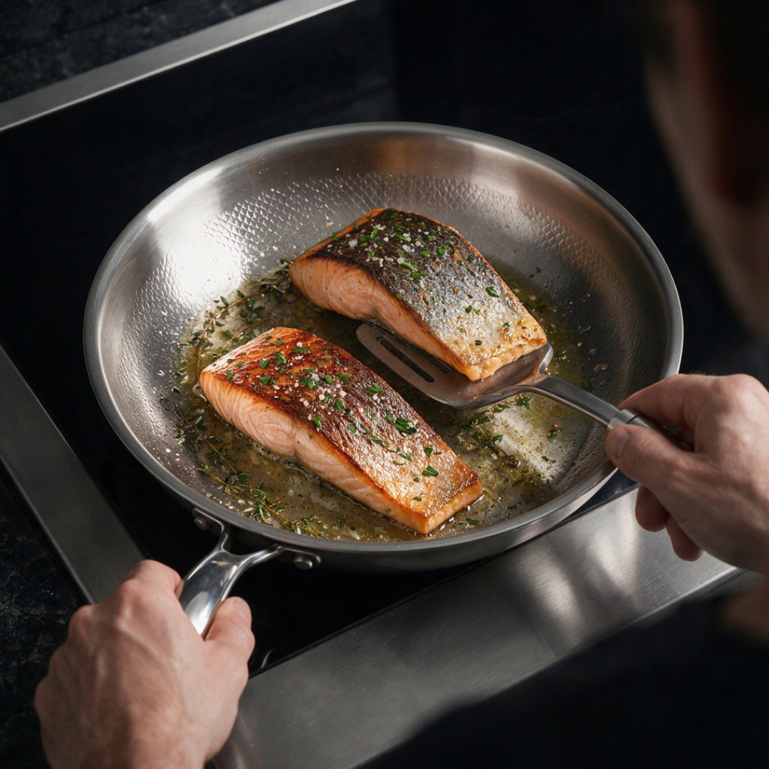 Pure Titanium Hammered Pan