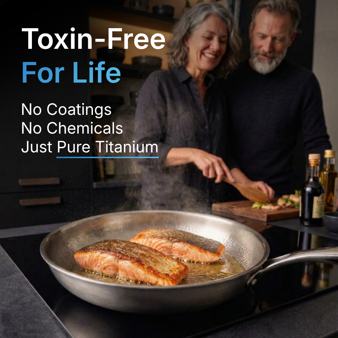 Pure Titanium Hammered Pan