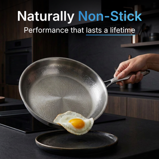 Pure Titanium Hammered Pan