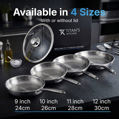 Titanium Pots & Pans Set, 8-pc