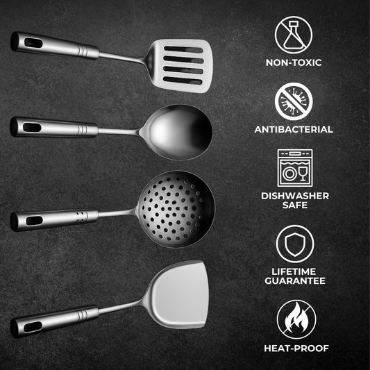4-Piece Titanium Utensil Set
