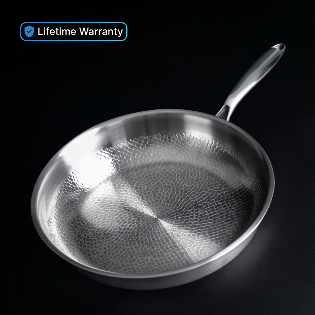 Pure Titanium Hammered Pan