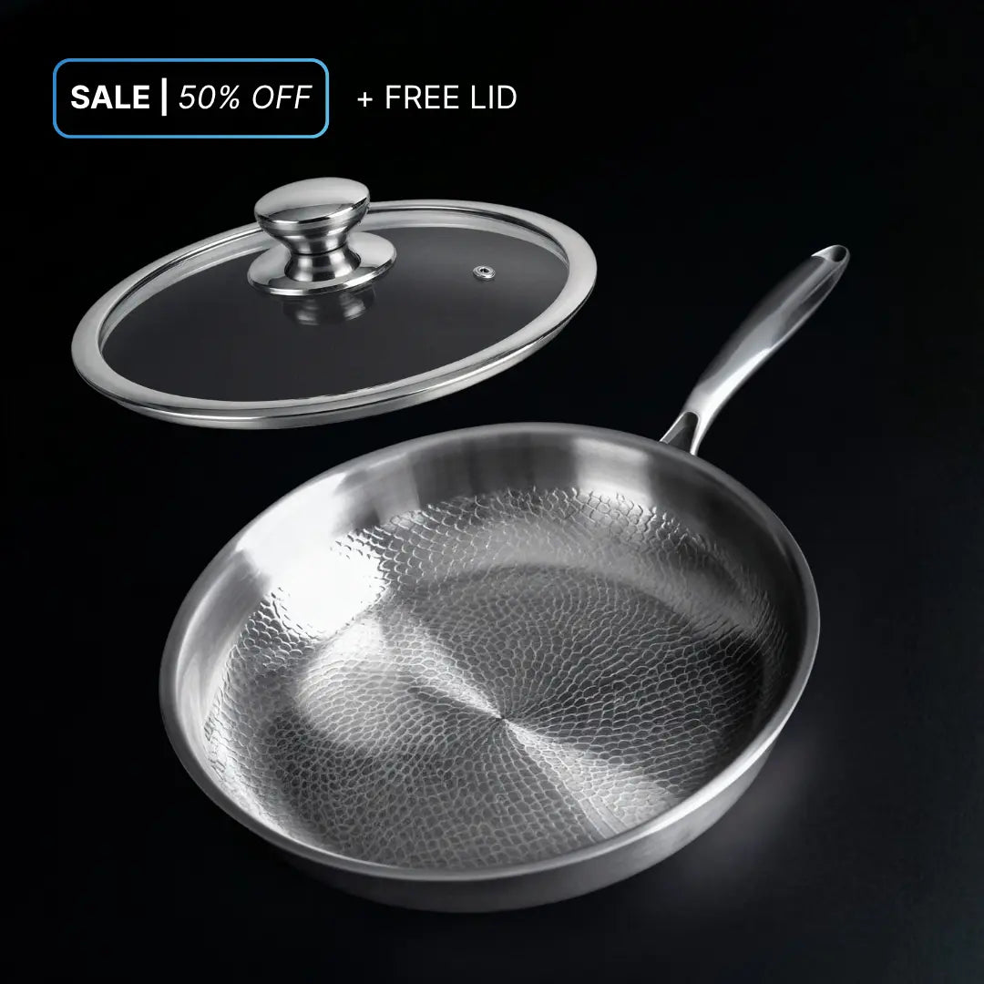 Pure Titanium Hammered Pan