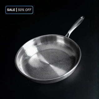 Pure Titanium Hammered Pan