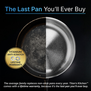 Pure Titanium Hammered Pan
