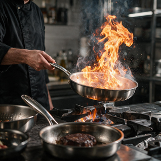 Pure Titanium Hammered Pan