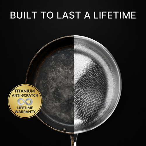 Pure Titanium Hammered Pan