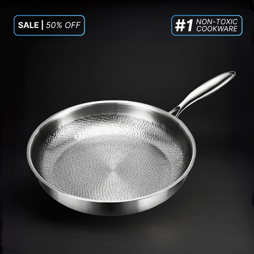 Pure Titanium Hammered Pan
