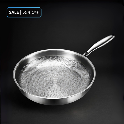 Pure Titanium Hammered Pan