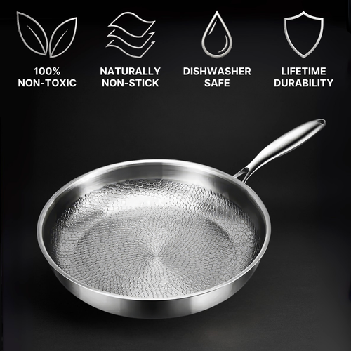 Pure Titanium Hammered Pan