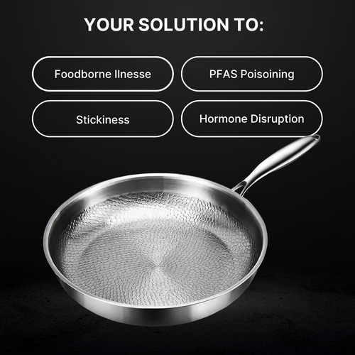 Pure Titanium Hammered Pan