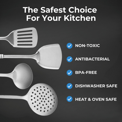 4 - Piece Titanium Utensil Set - Titan's Kitchen