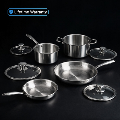 Titanium Pots & Pans Set, 8-pc