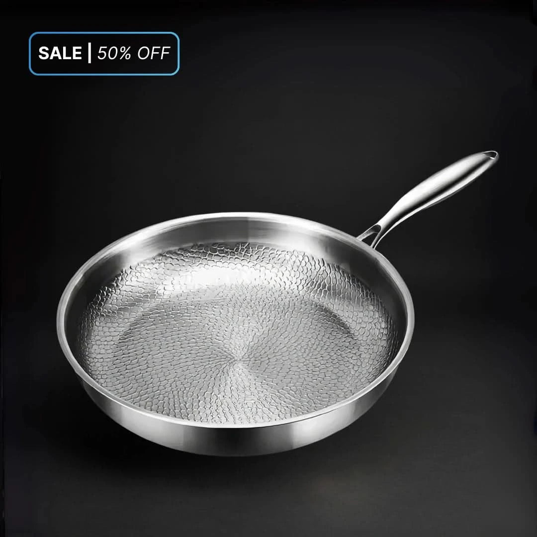 Pure Titanium Hammered Pan - Titan's Kitchen